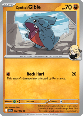 CYNTHIA'S GIBLE - 102/182